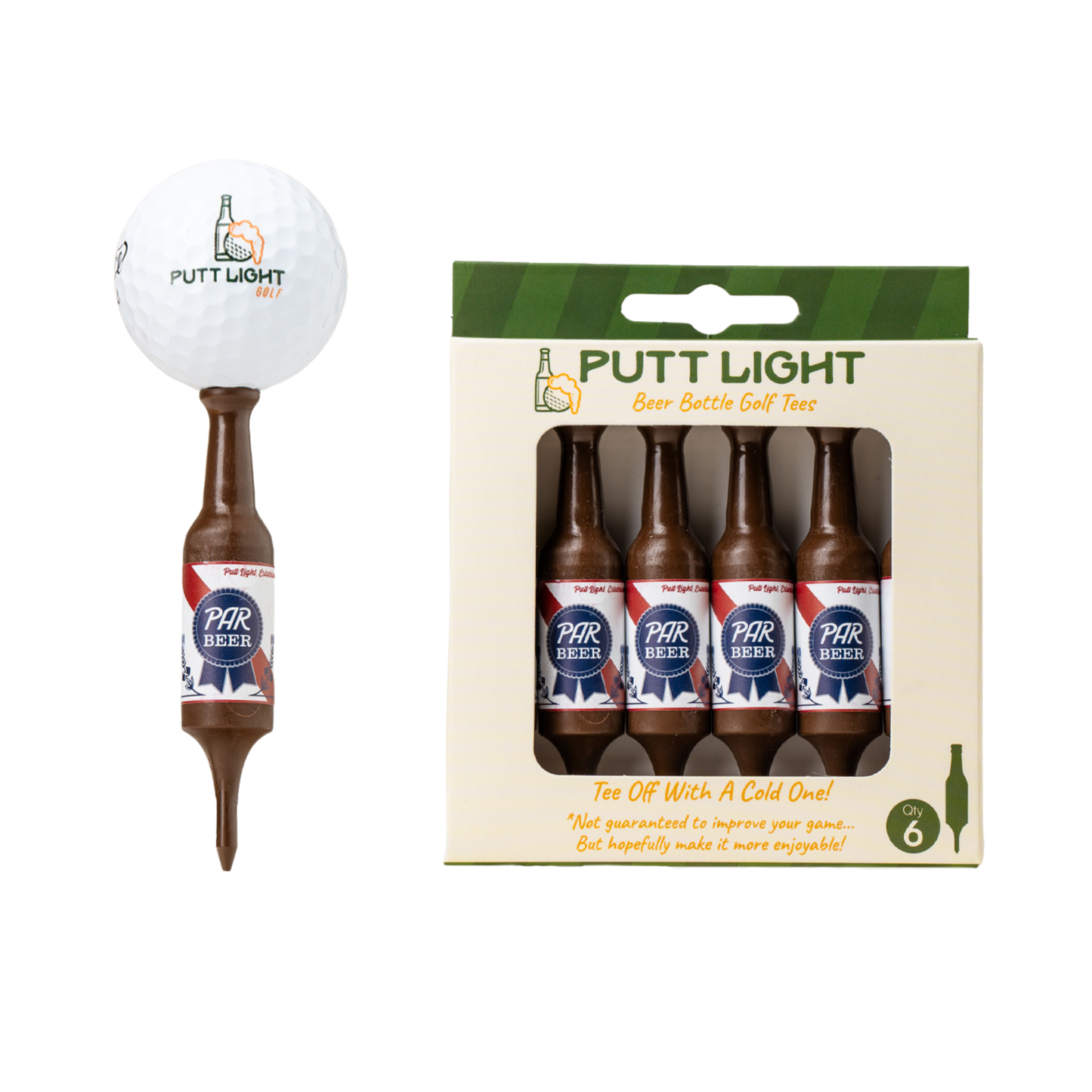 Beer Bottle Golf Tees: Putt Light