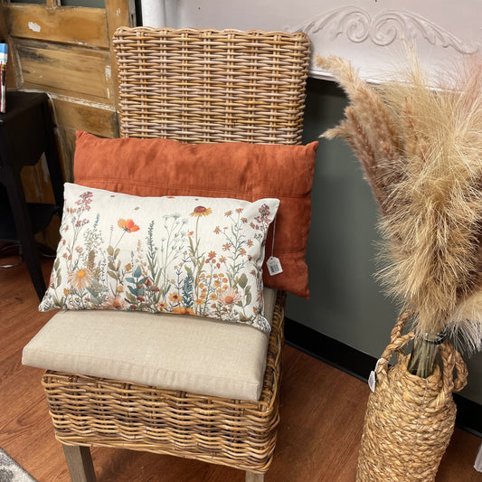 Fall Floral Lumbar Pillow