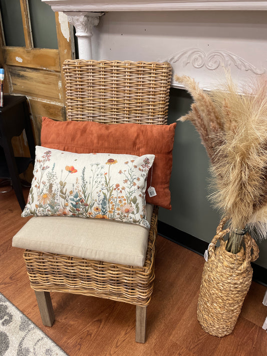 Fall Floral Lumbar Pillow