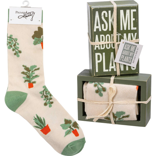 Ask Me About My Plants Sock Set