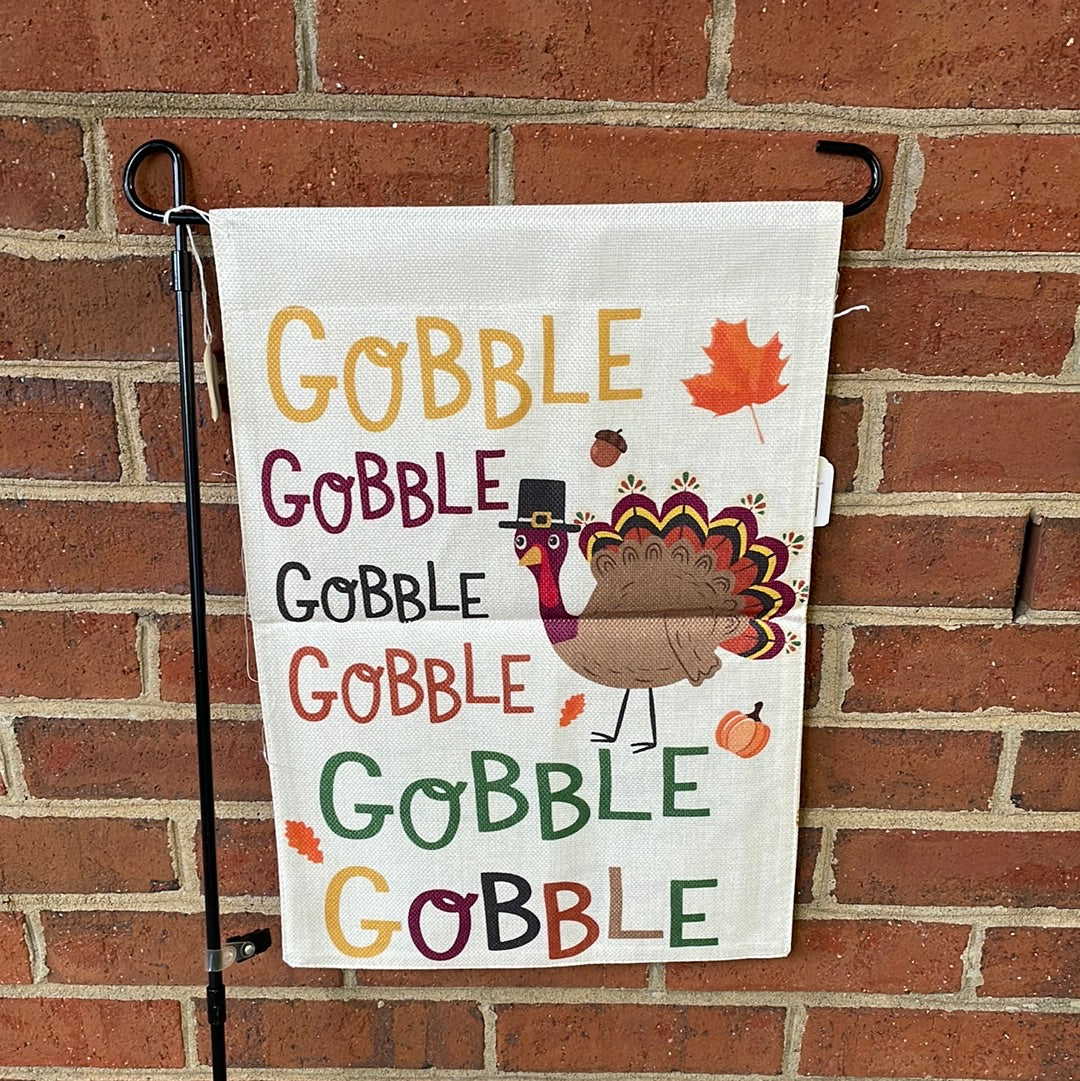 Garden Flag - Gobble Gobble Gobble