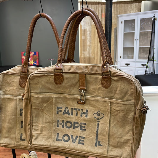 Faith Hope Fear Canvas Tote