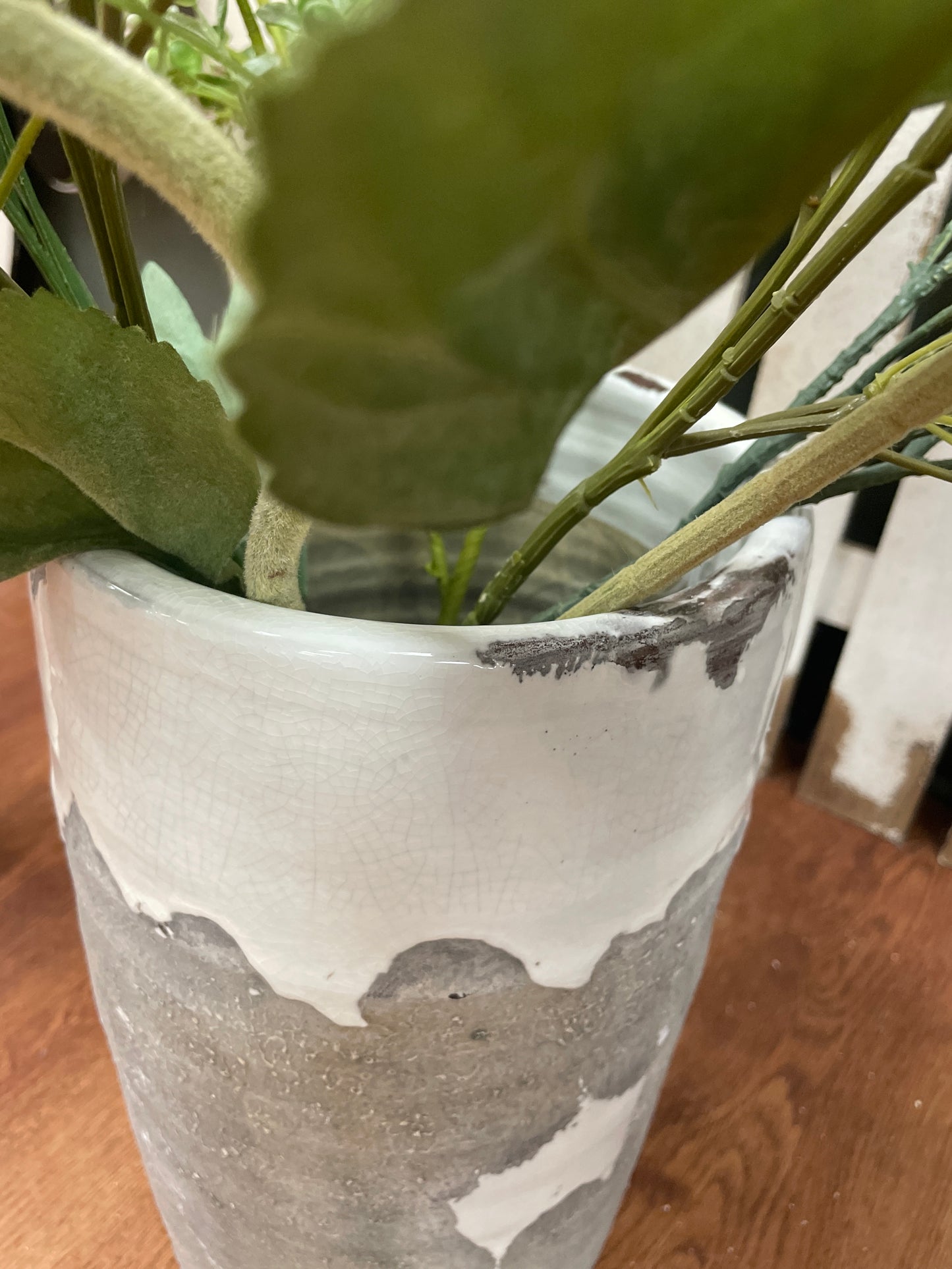 Cement Vase (distressed)
