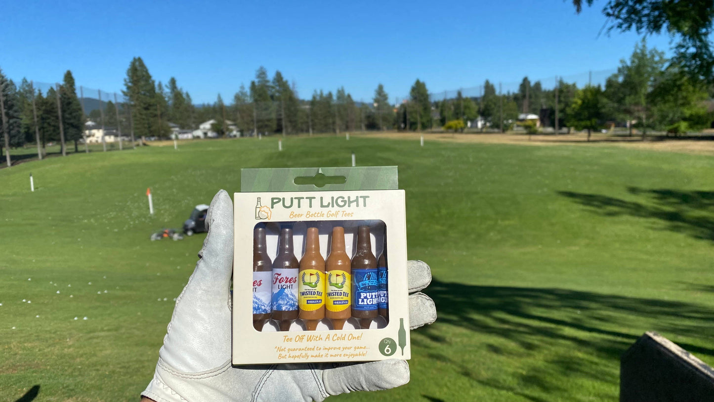 Beer Bottle Golf Tees: Putt Light