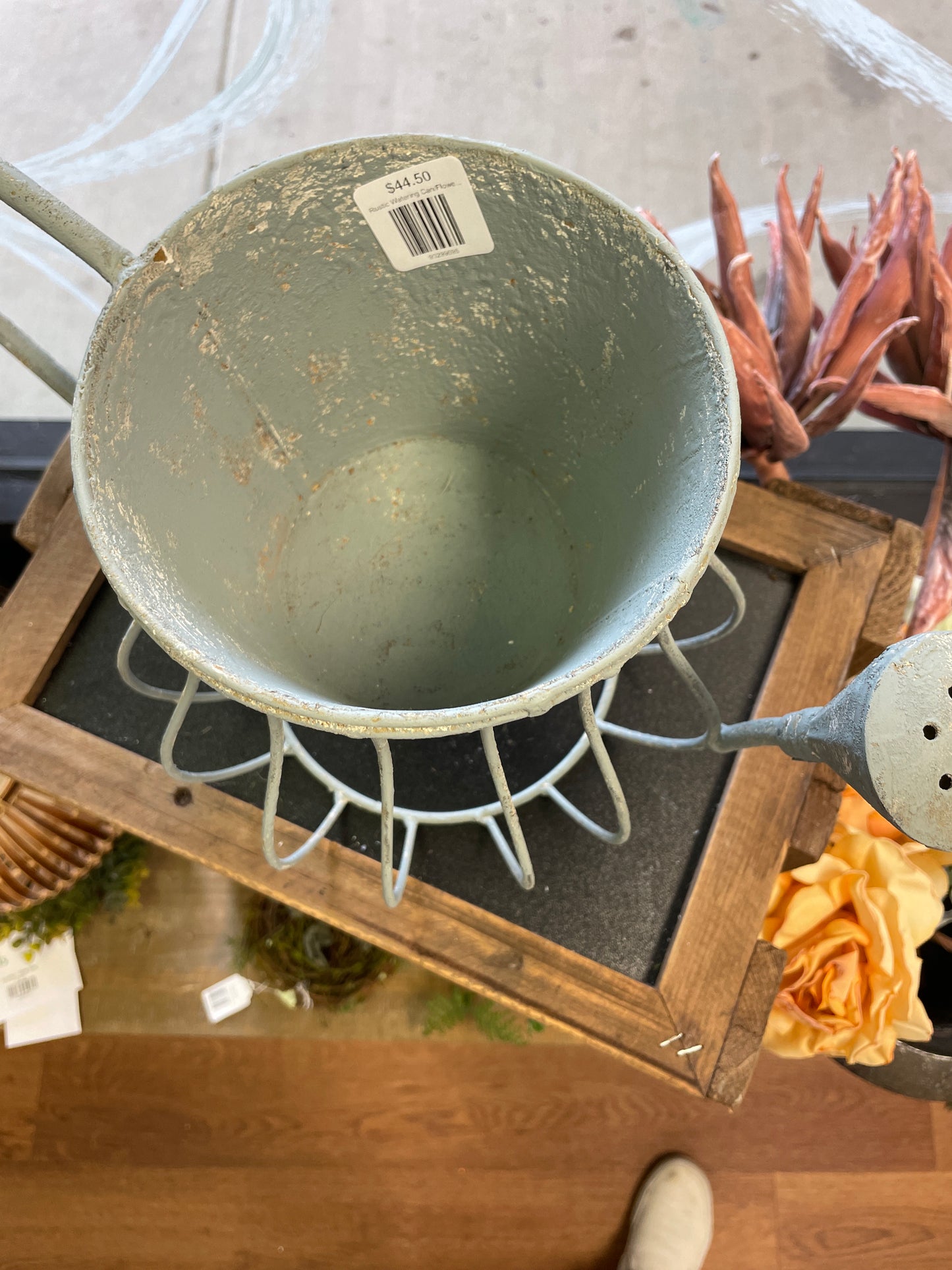 Rustic Watering Can/Flower Pot