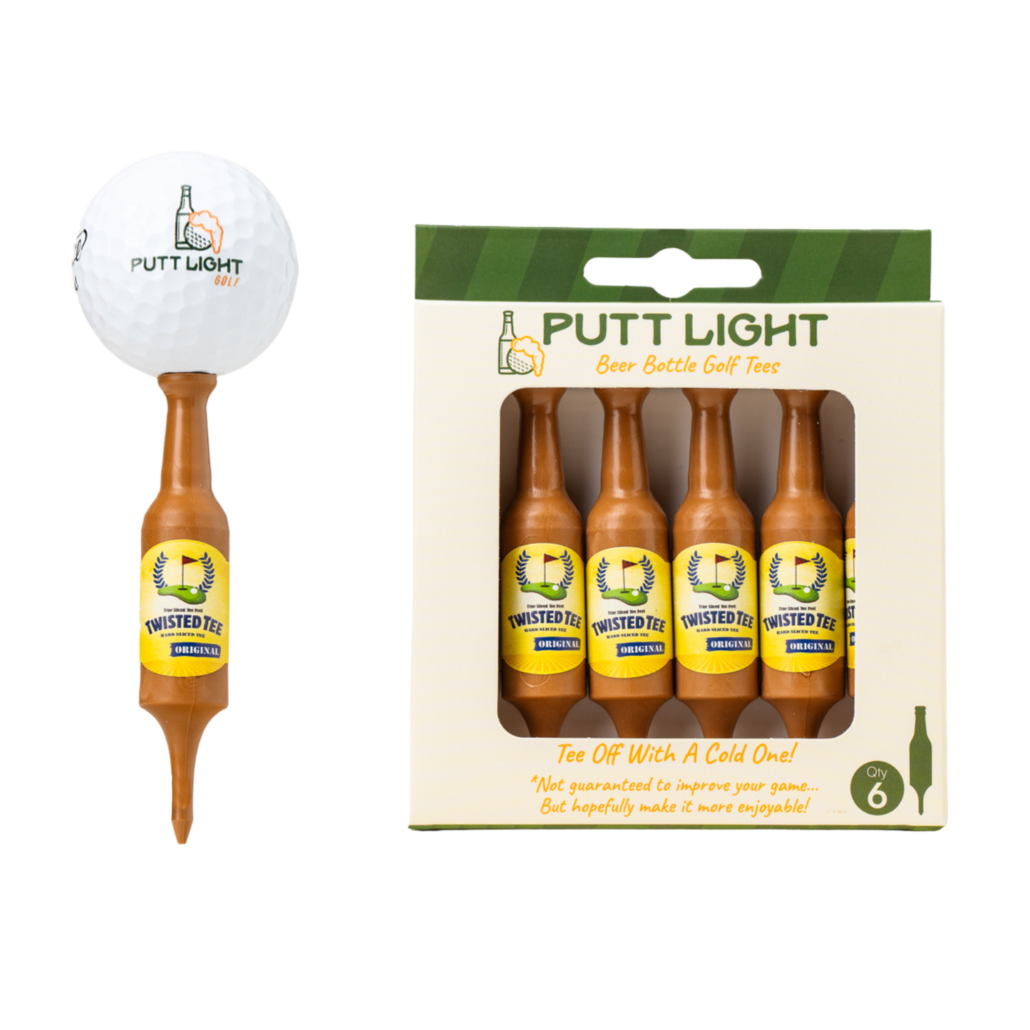 Beer Bottle Golf Tees: Putt Light