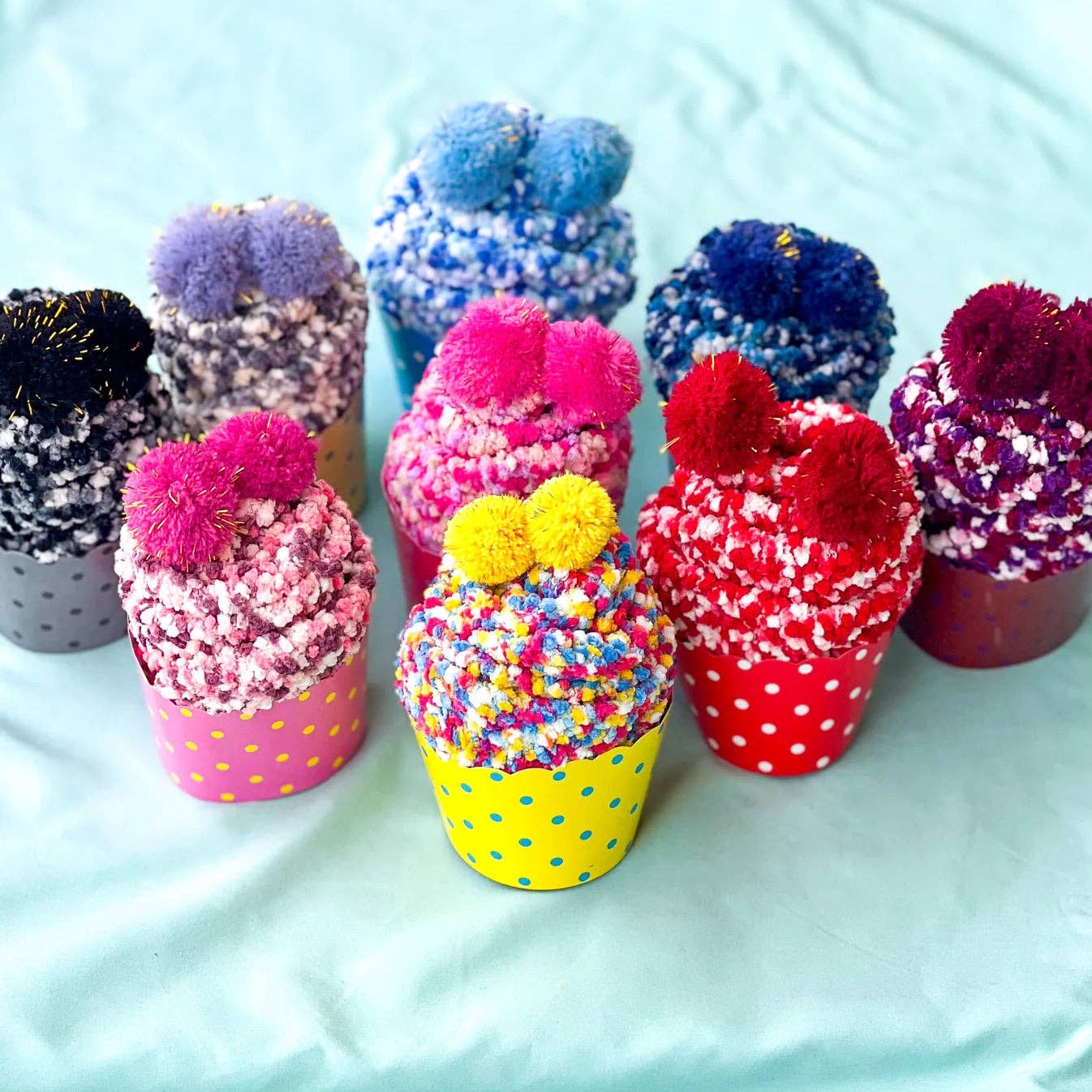 Cozy Cupcake Socks  Blue