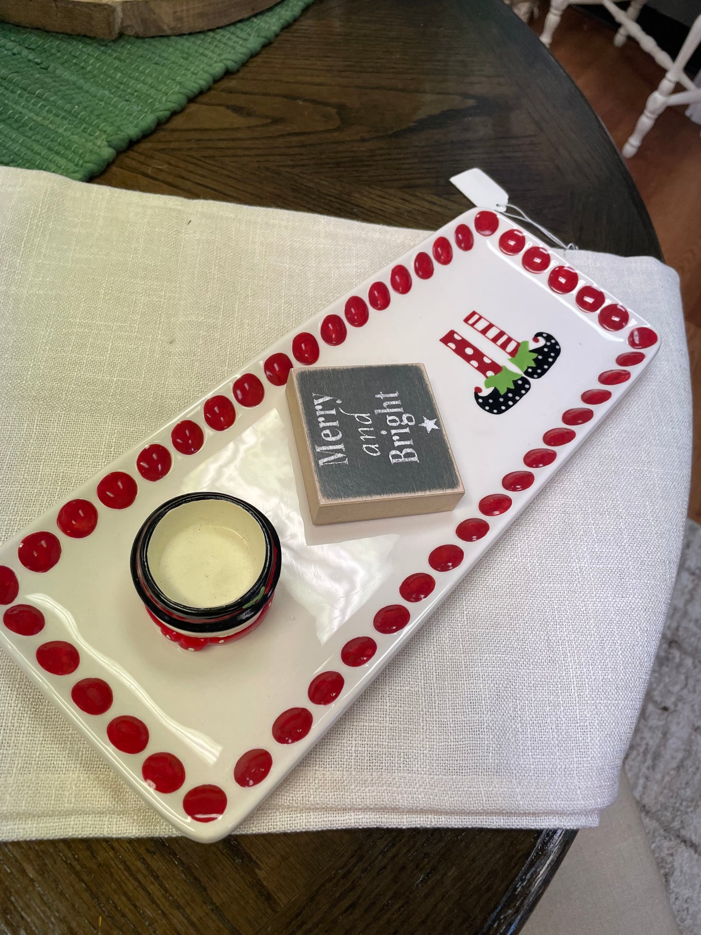 Merry & Bright - mini word block