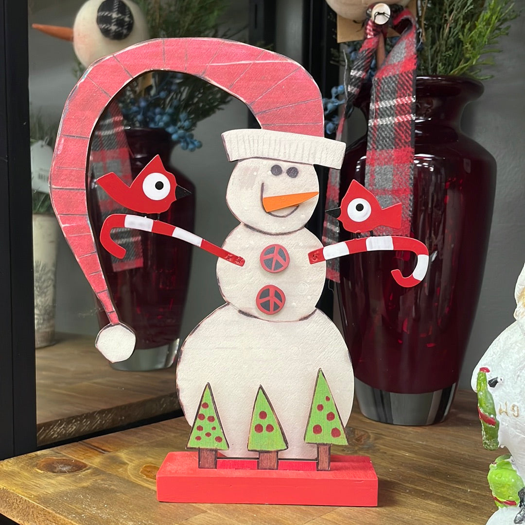 Snowman - Candy Cane