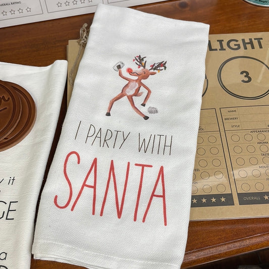 Party with Santa towel