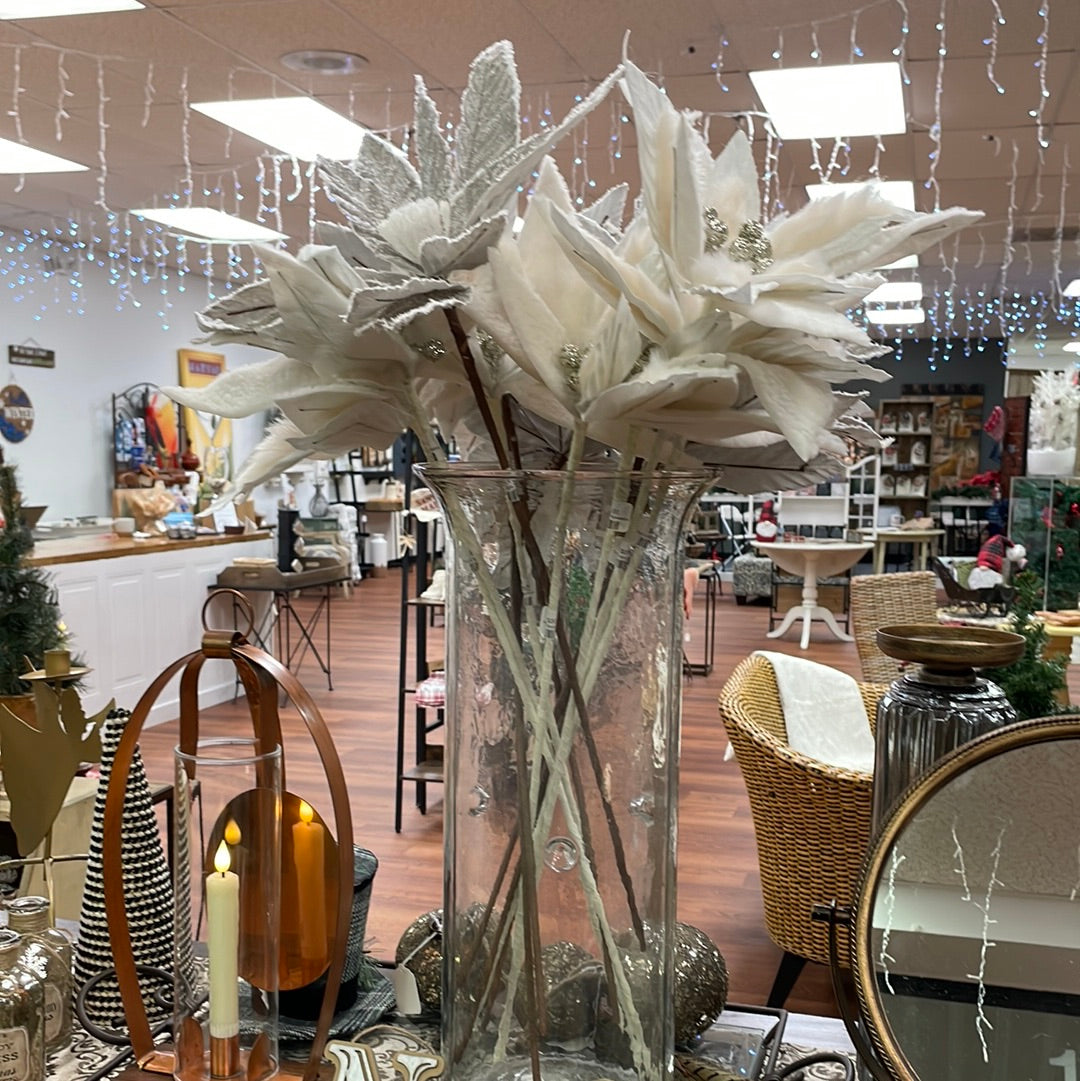 Furry Wool Poinsettia