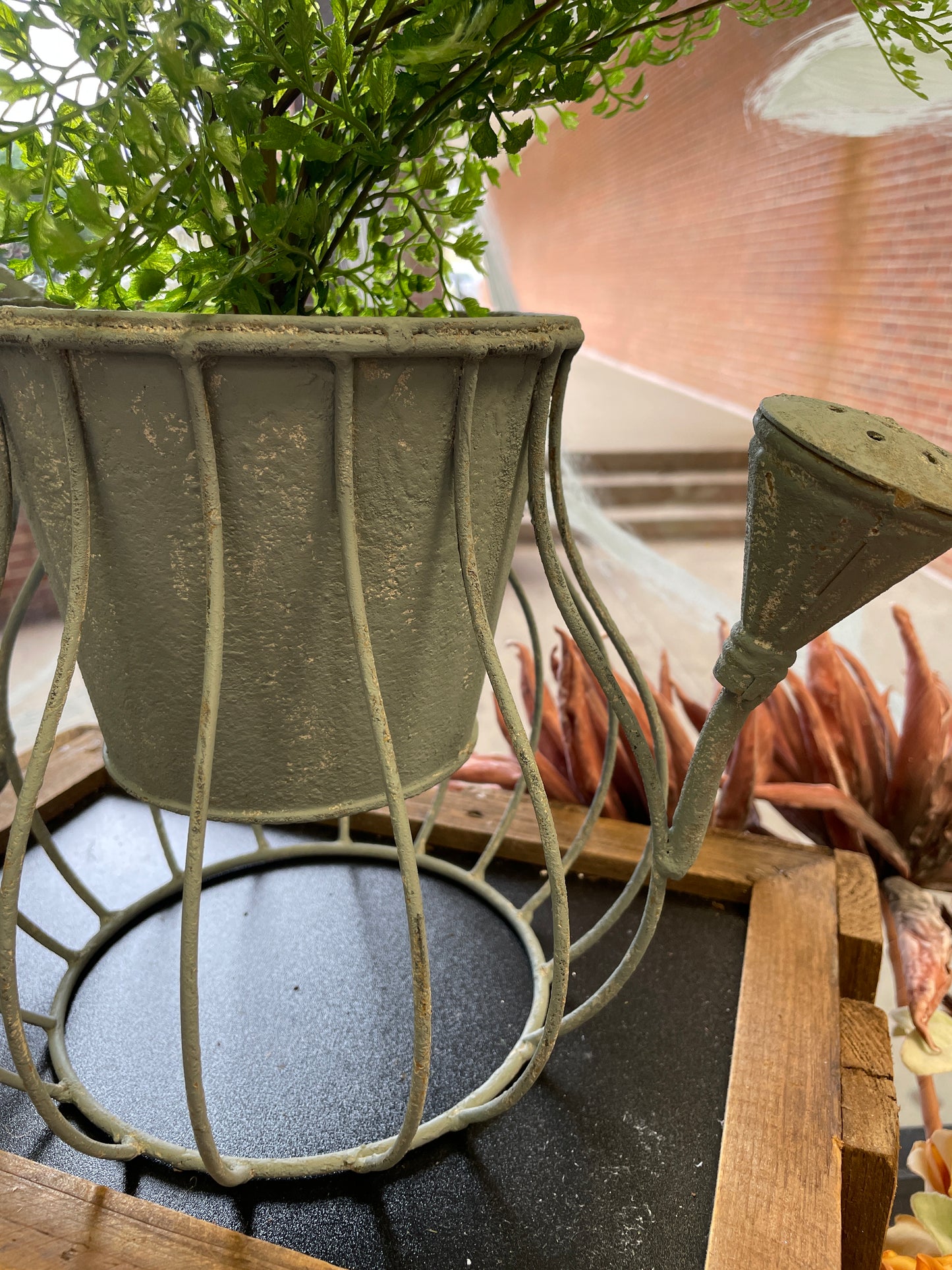 Rustic Watering Can/Flower Pot