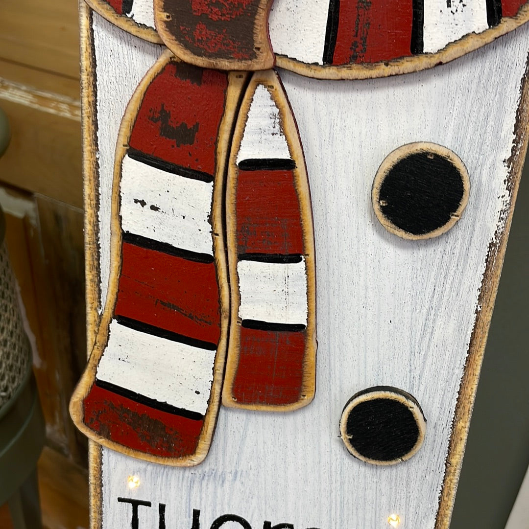 Snow Place Like Home Wooden Sign