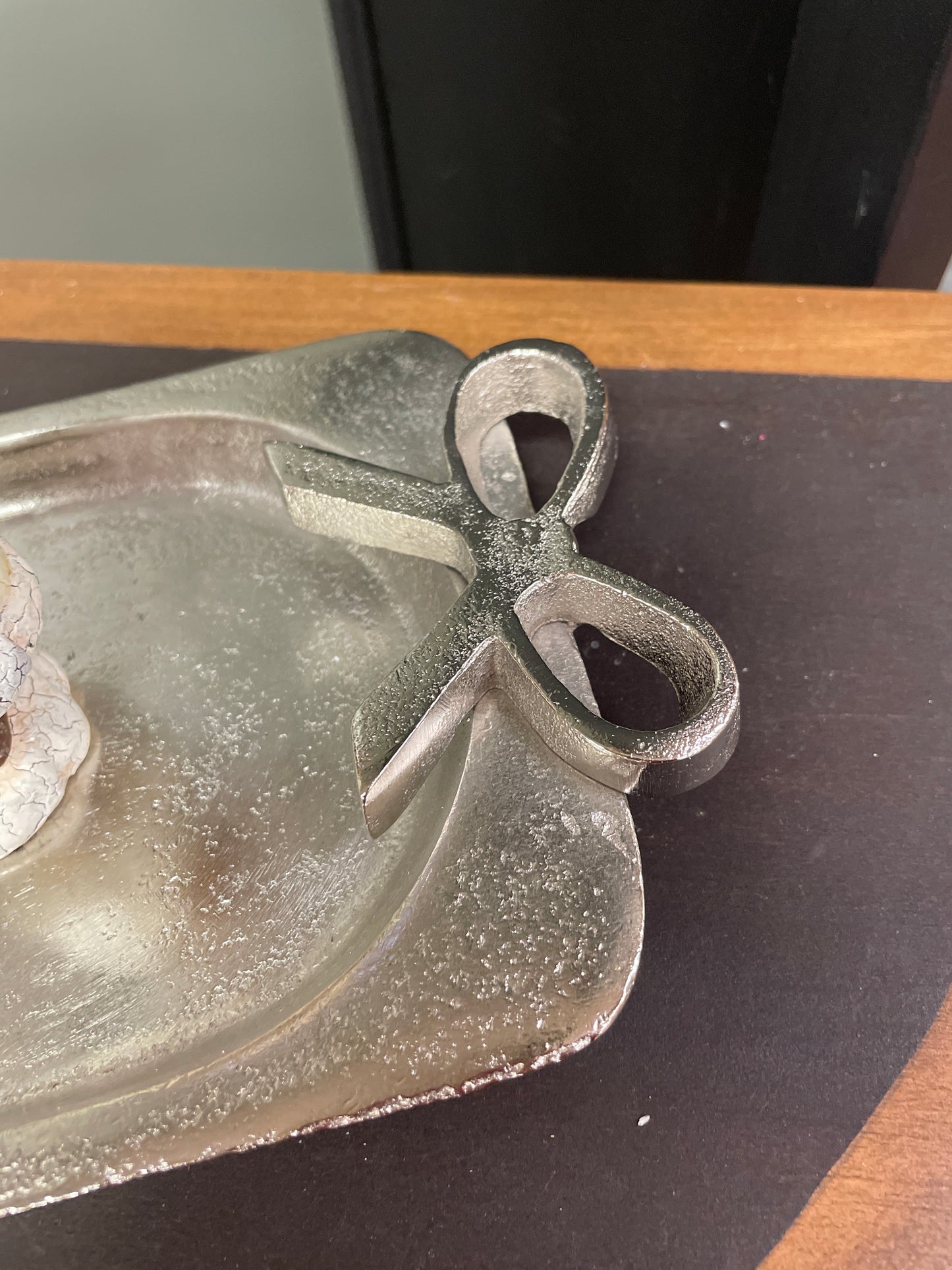 Silver Bow Tray (Sm)