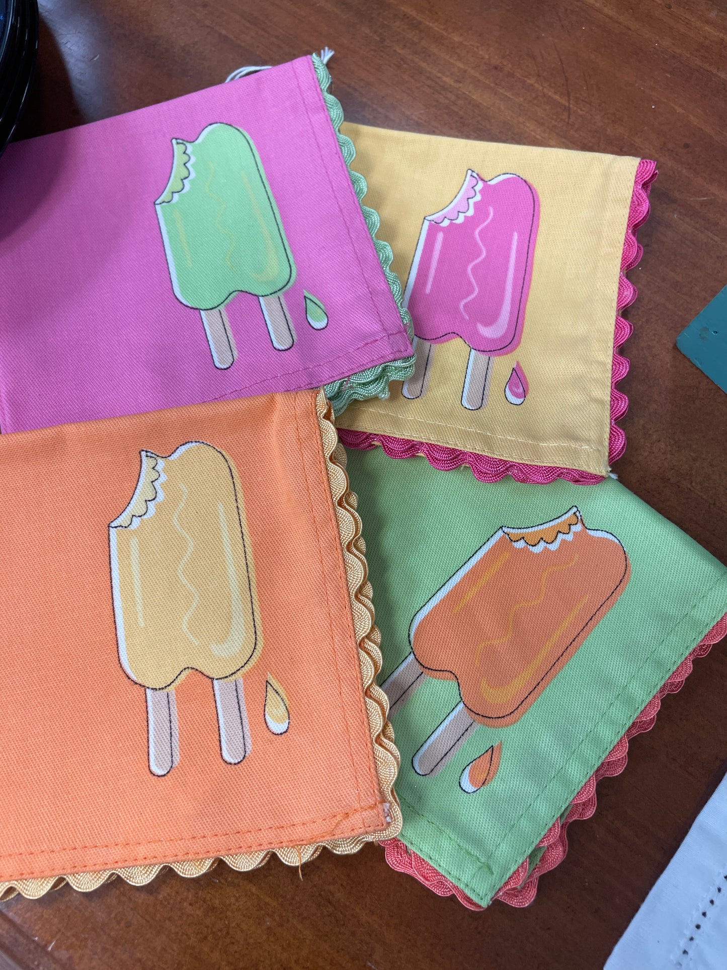 Ice Cream Fabric Napkins