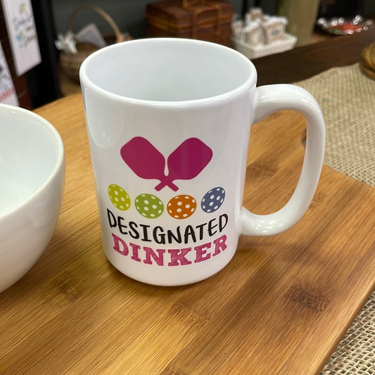 Designated Dinker Pickleball Coffee Cup