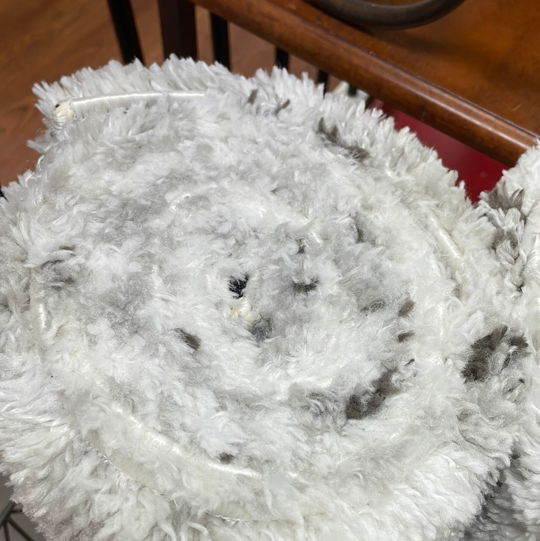 Shag Cream/Gray Rug 2' x 12