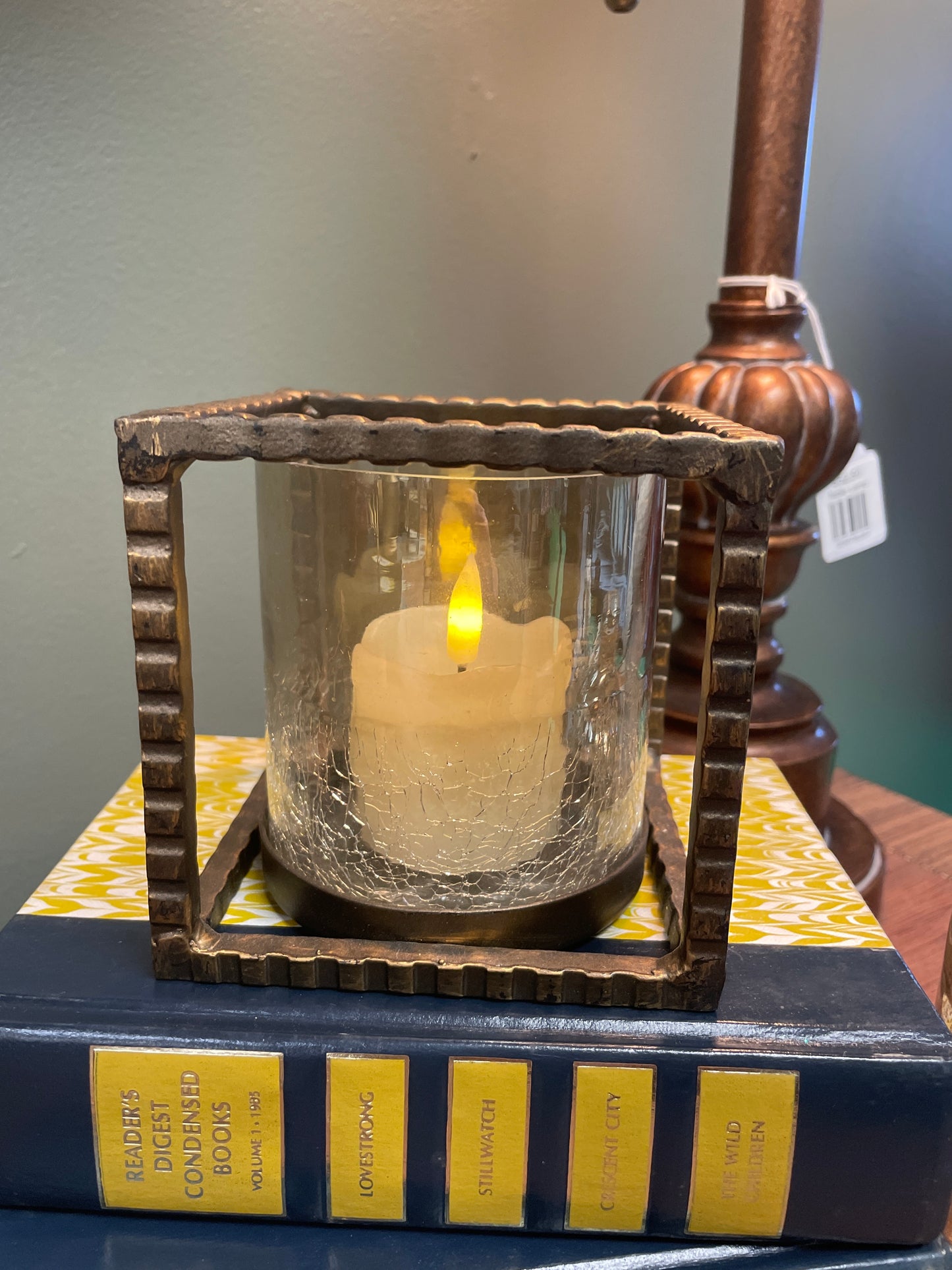 Hammered Gold Candleholders