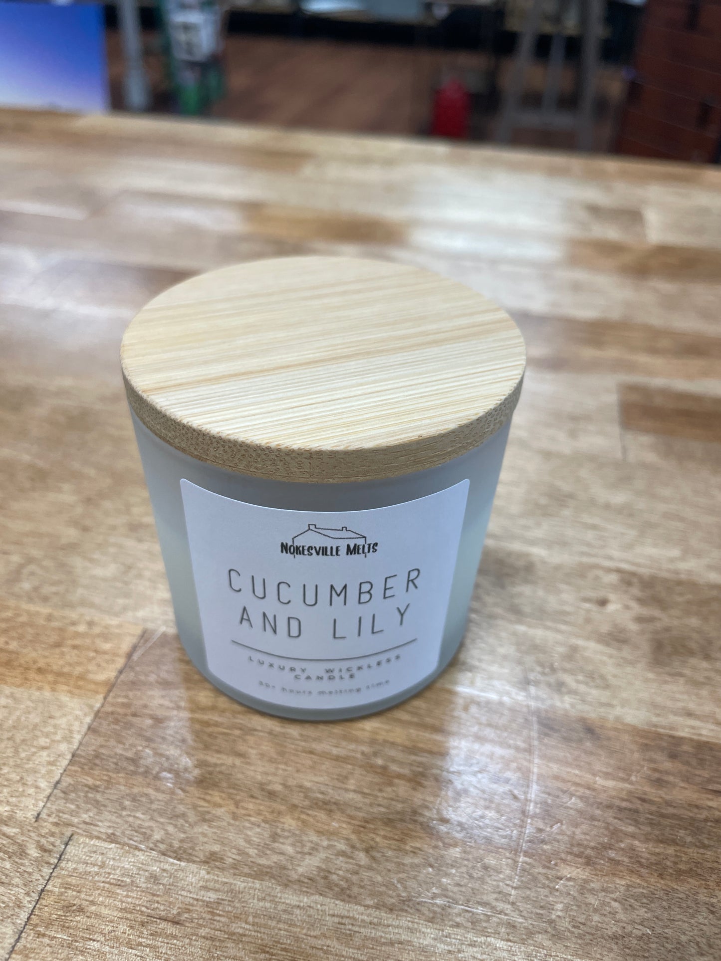Cucumber and Lily Jar