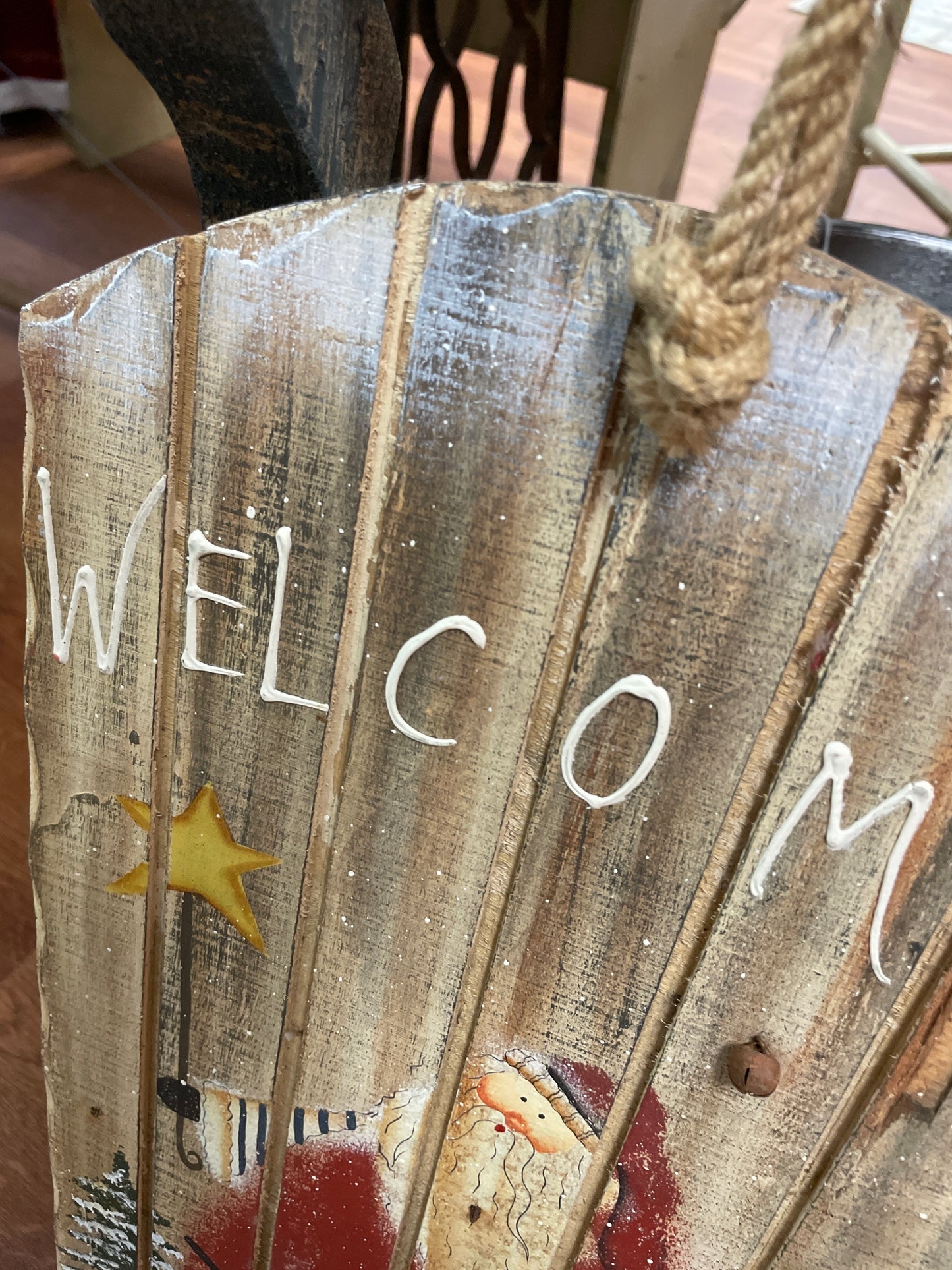 Welcome Wooden Sled