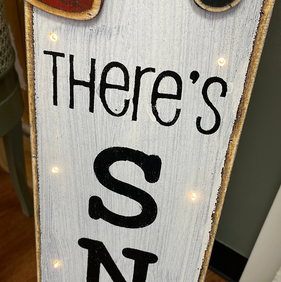 Snow Place Like Home Wooden Sign