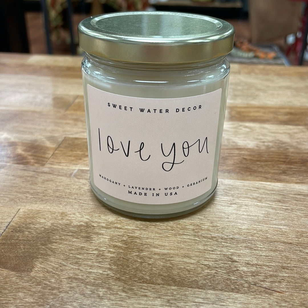 Love You Soy Candle - 9 oz