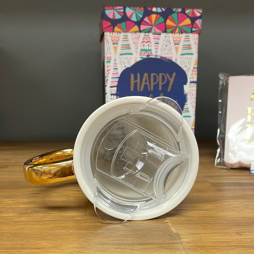 Ceramic BIRTHDAY Travel Cup w/gift box