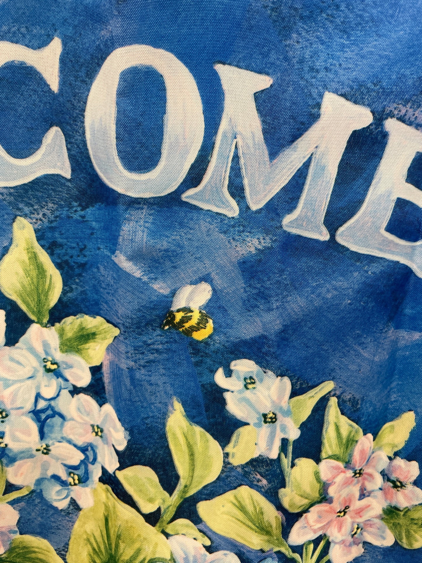 Welcome Hydrangea House Flag