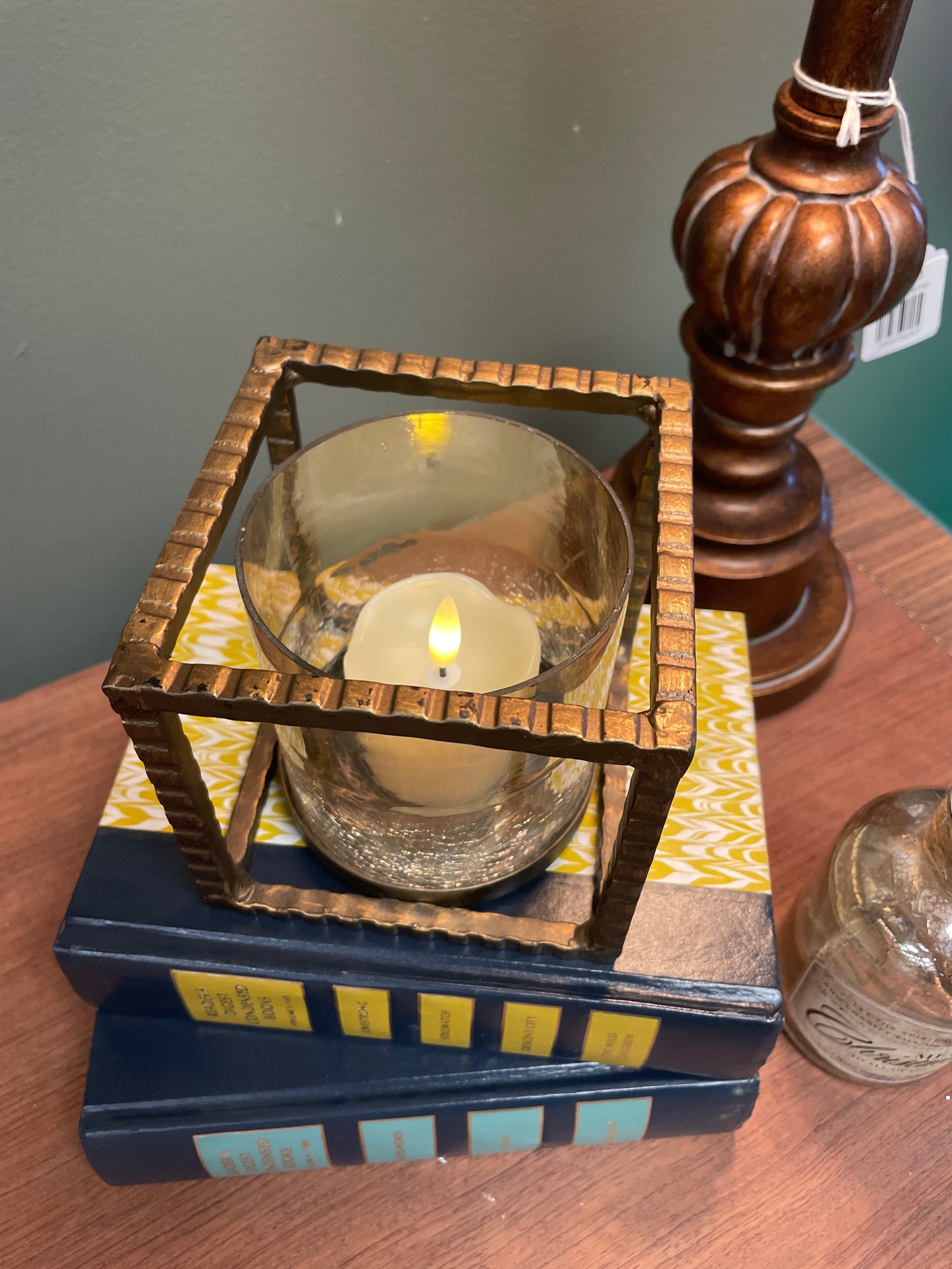 Hammered Gold Candleholders