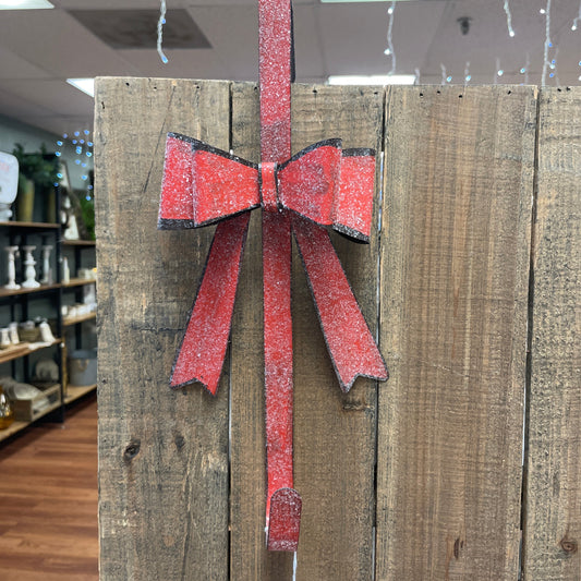 Red Bow Wreath Hanger