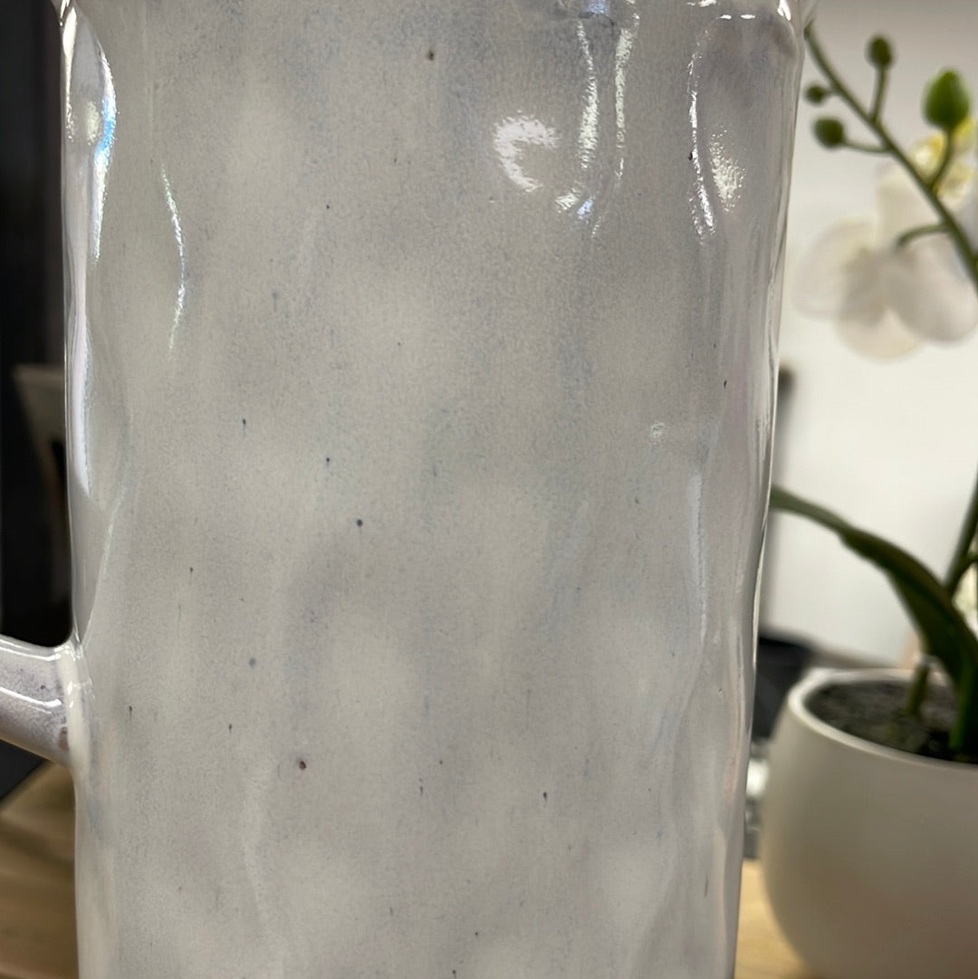 Cream Ceramic Pitcher