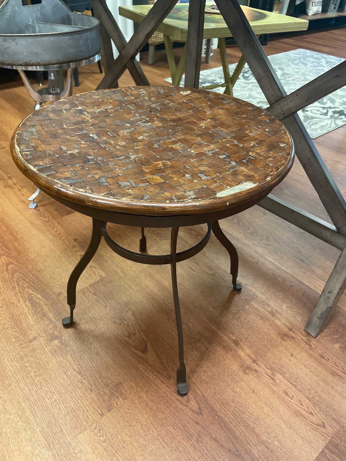 Wooden Veneer Side Table