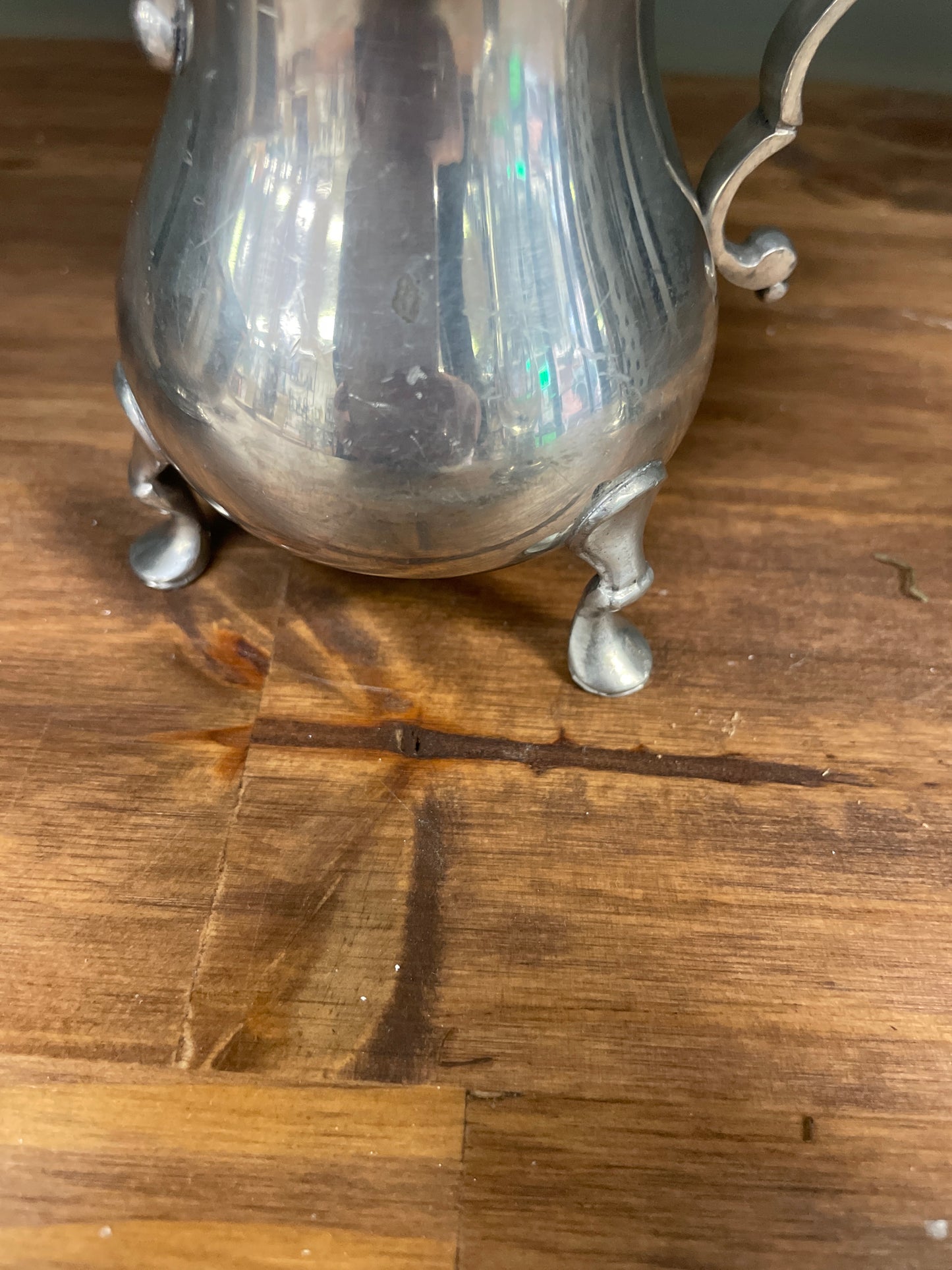 Pewter Pitcher with Faux Lavender