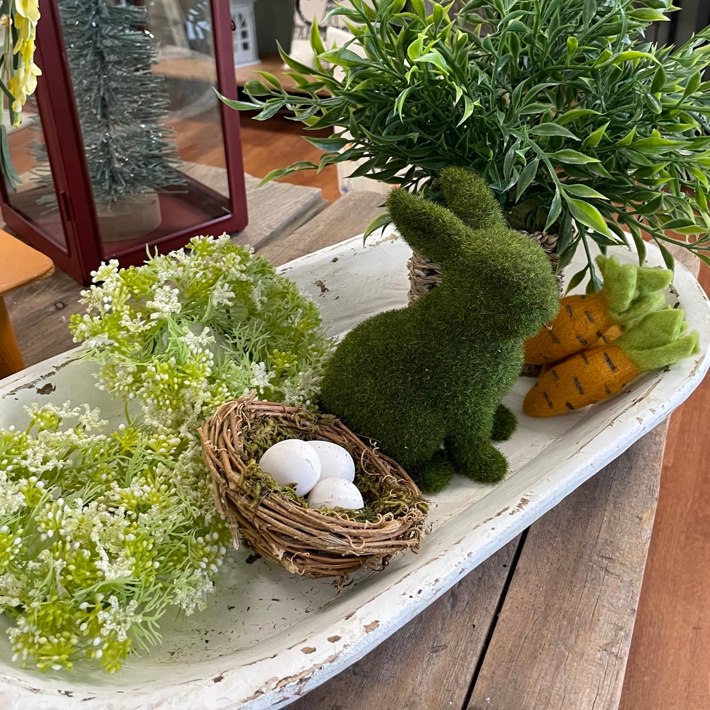 Faux Plant in Basket