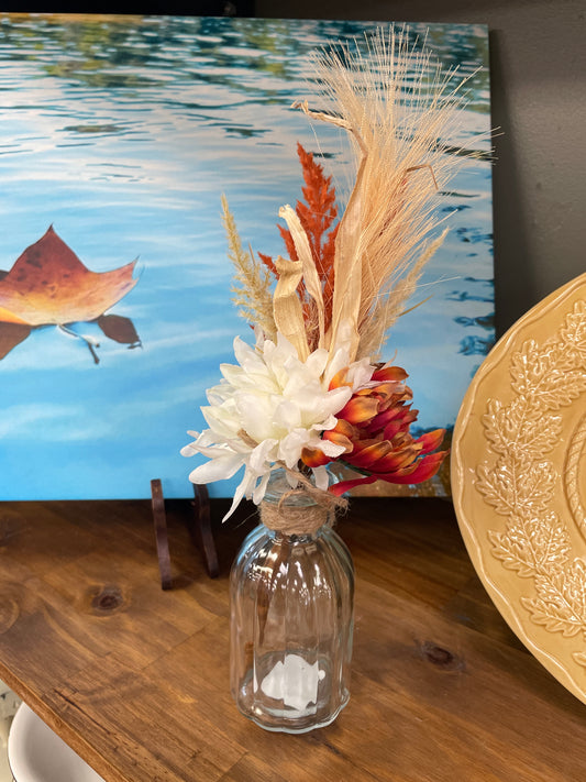 Fall Mixed Floral Vase