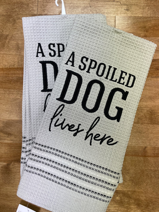 Spoiled Dog Tea Towel