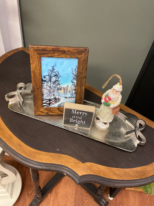 Silver Bow Tray (Sm)