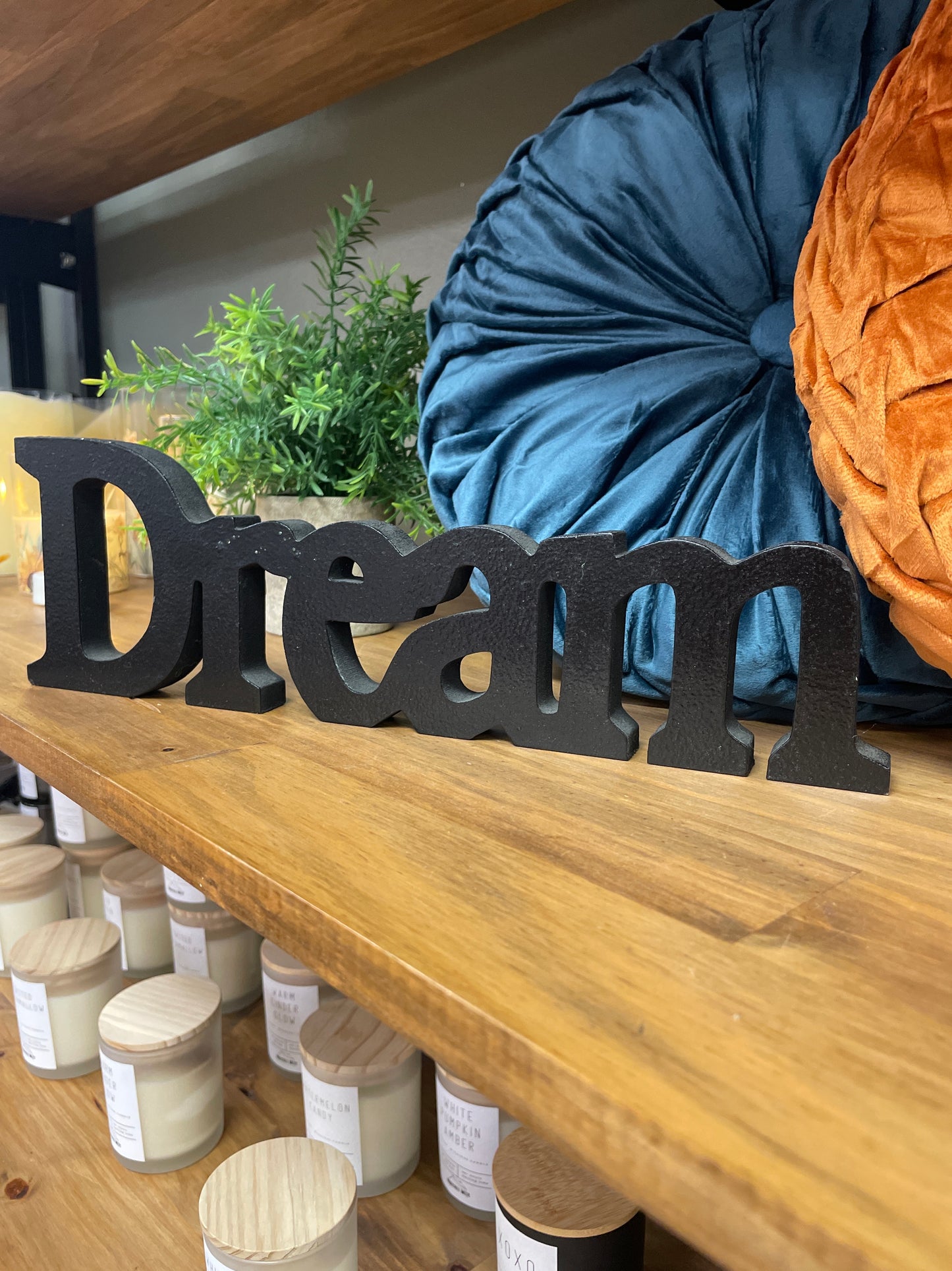 DREAM wood sign