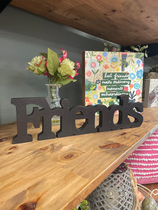 Friends wood sign