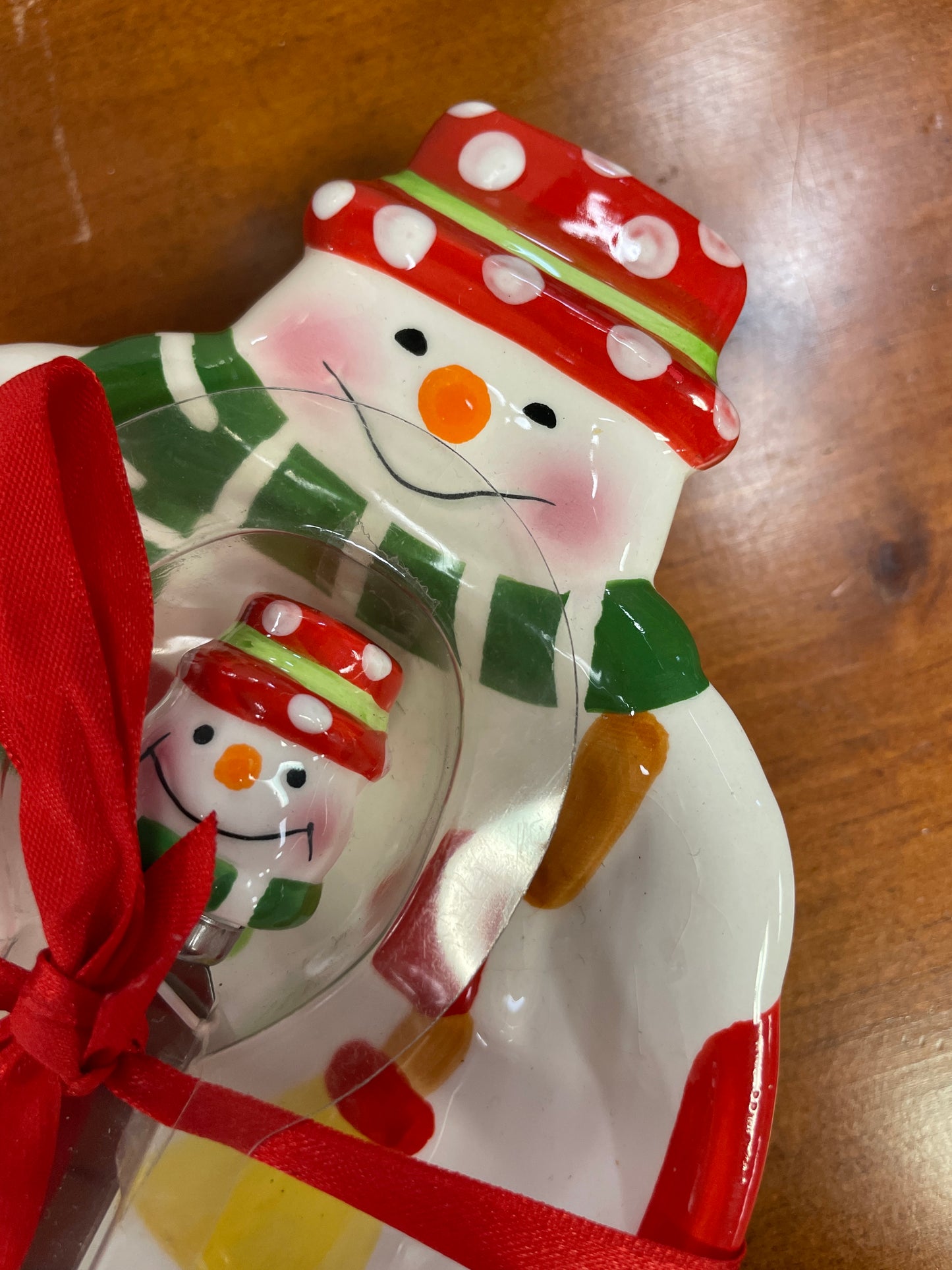 Snowman Dip Bowl w/ Spreader