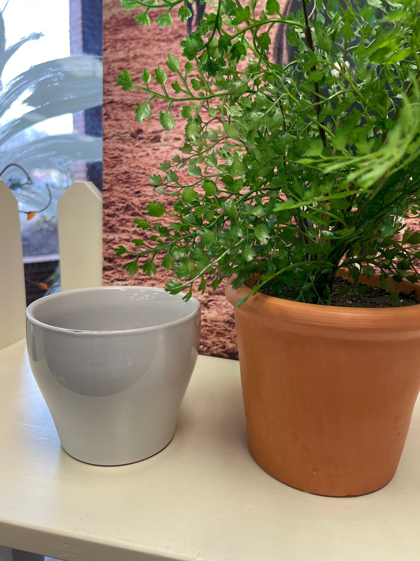 White Small Flower Pot