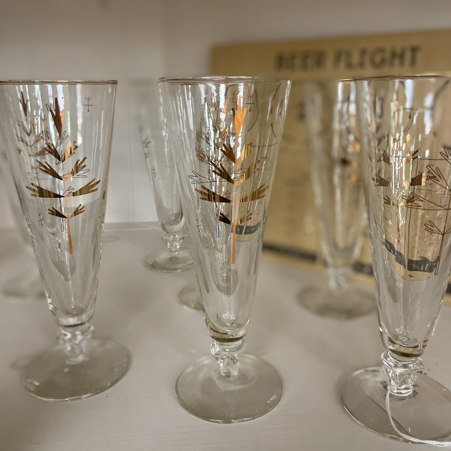 1957 Vintage Pilsners - "Jardin" by Libbey