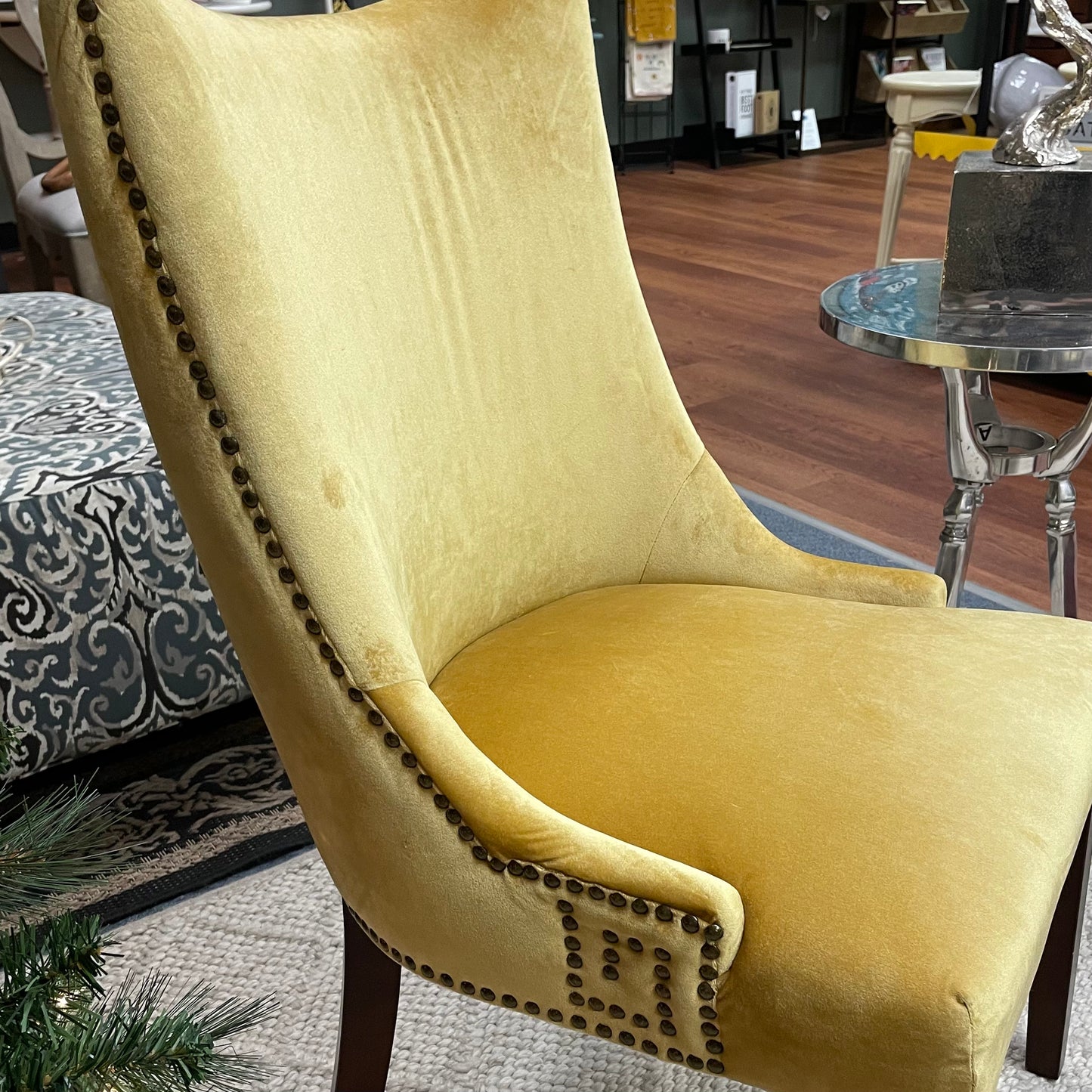 Safavieh Cotton Yellow Chair - Pinheads