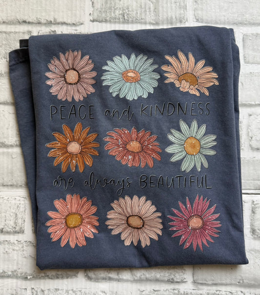 Peace and Kindness are Beautiful Short Sleeve Shirt