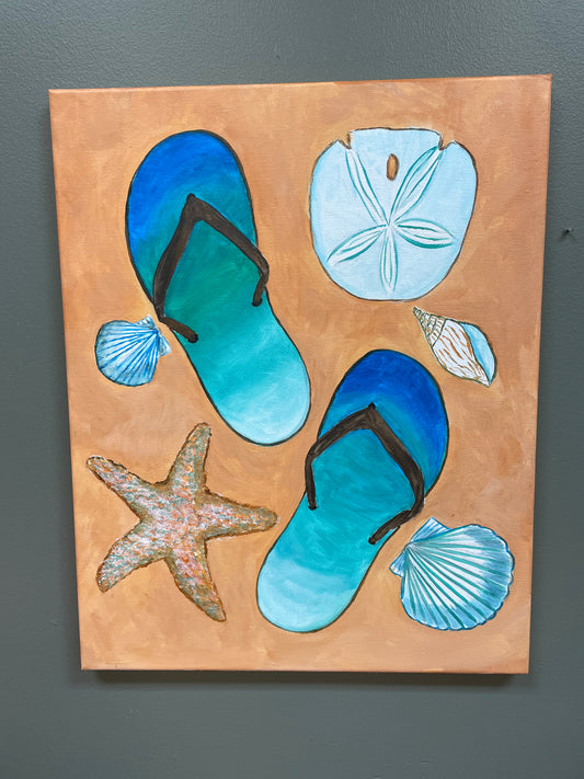 May 31st Paint Party - Sandals and Seashells