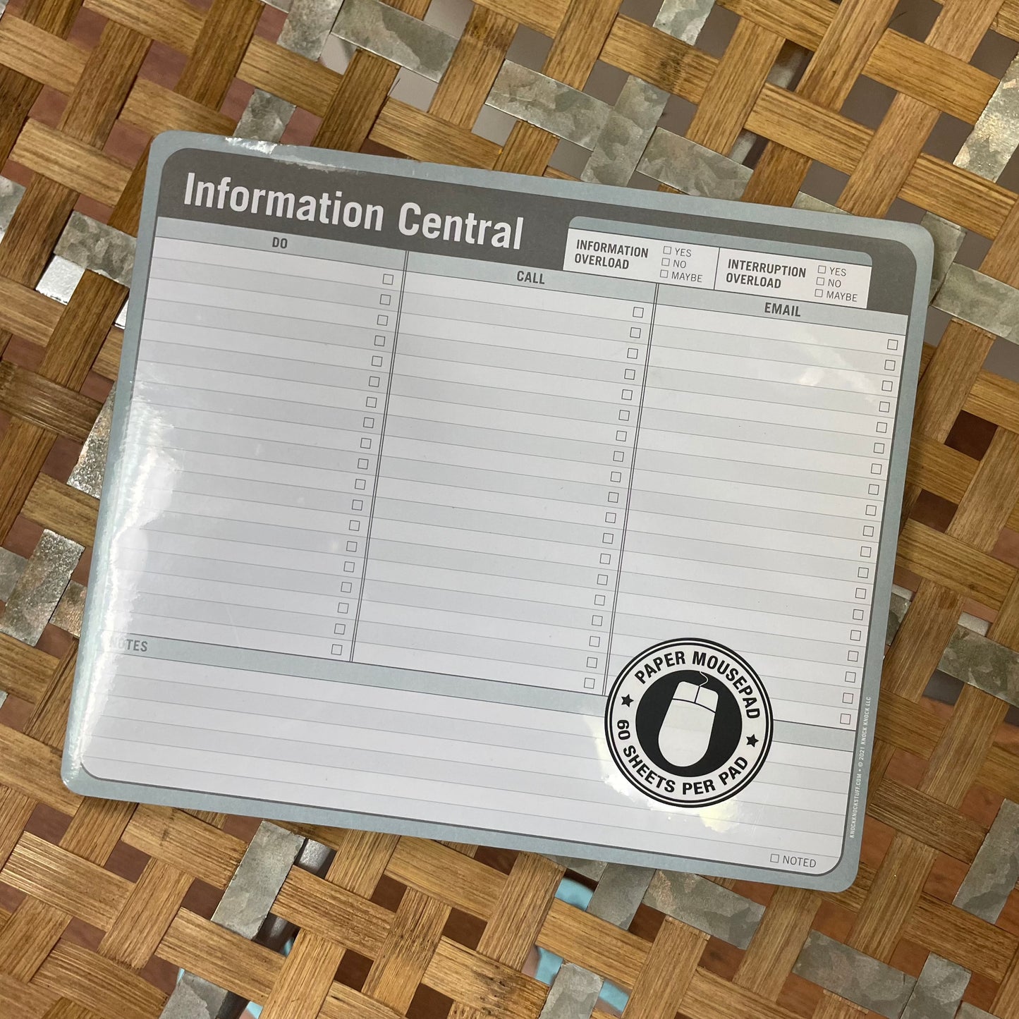 Information Central Paper Mousepad