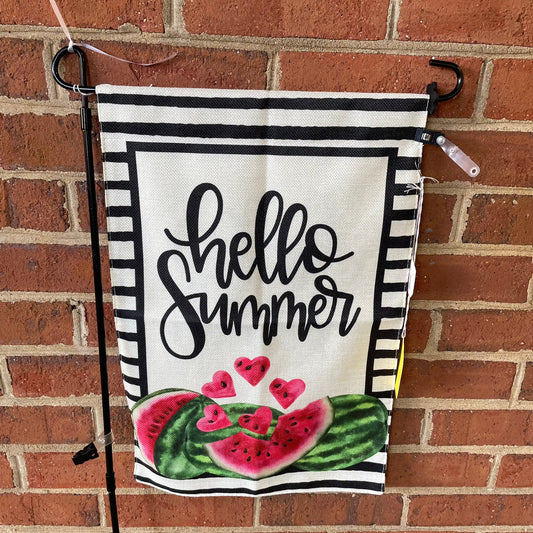 Watermelon Hello Summer - Garden Flag