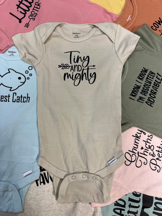Tiny and Mighty Onesie