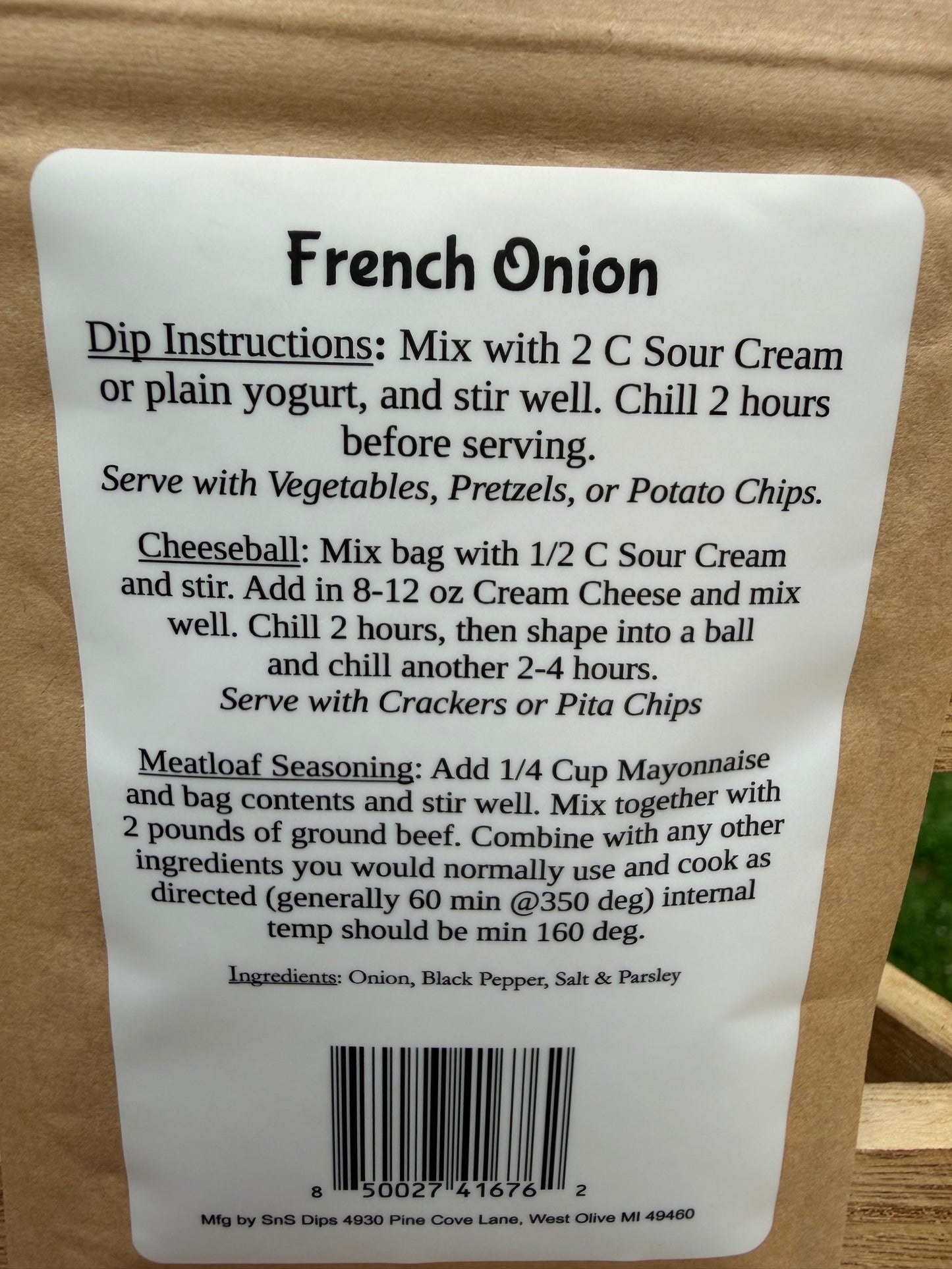 French Onion Dip Mix