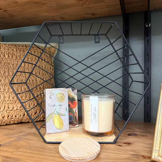 Black Hexagon Shelf